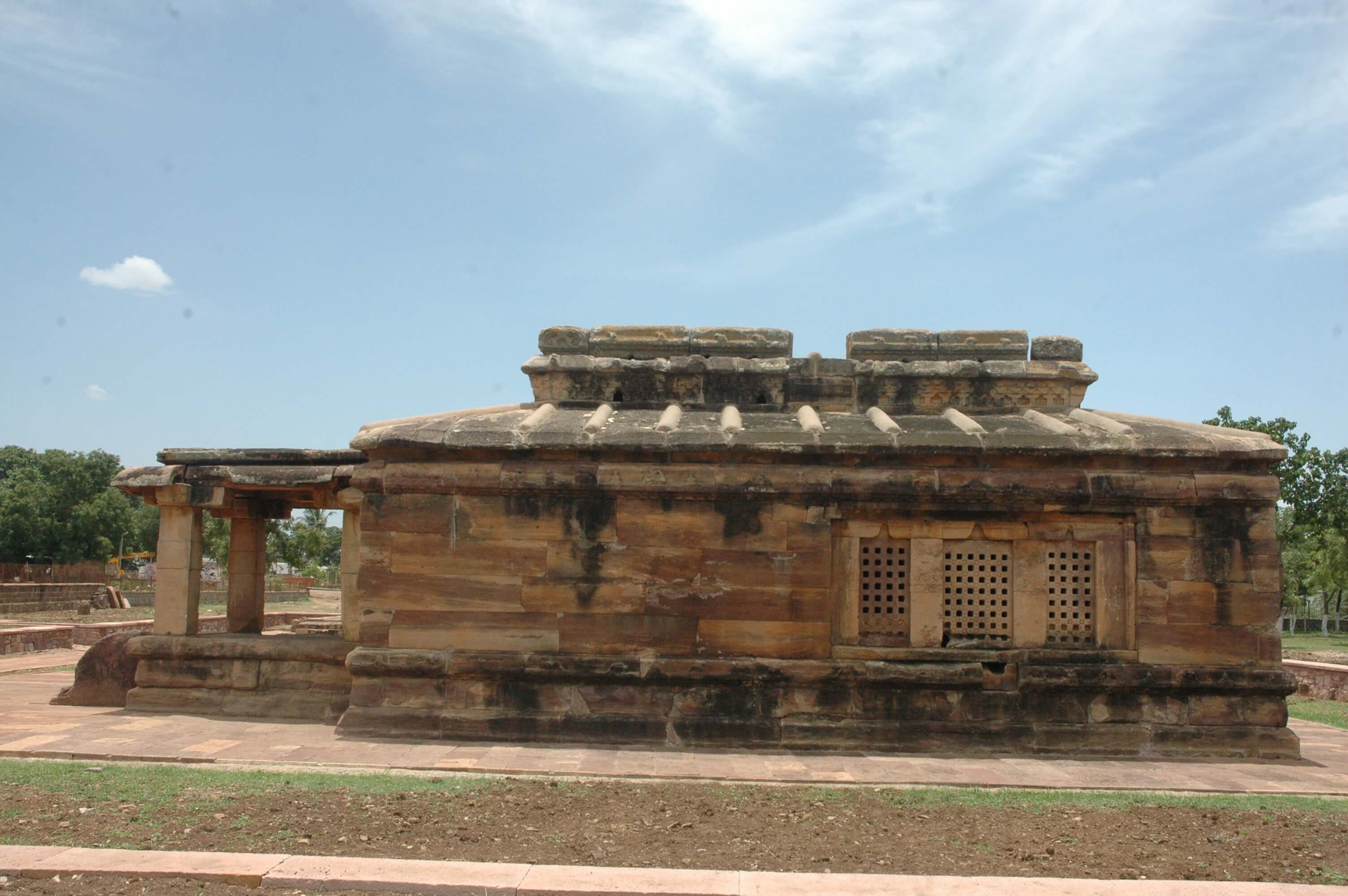 Temples in fields a short distance from the north-west corner of ...